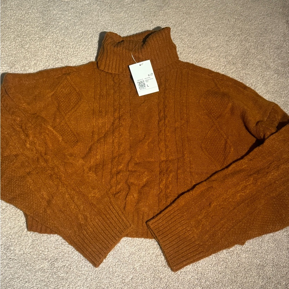 Forever 21 orange sweater NWT